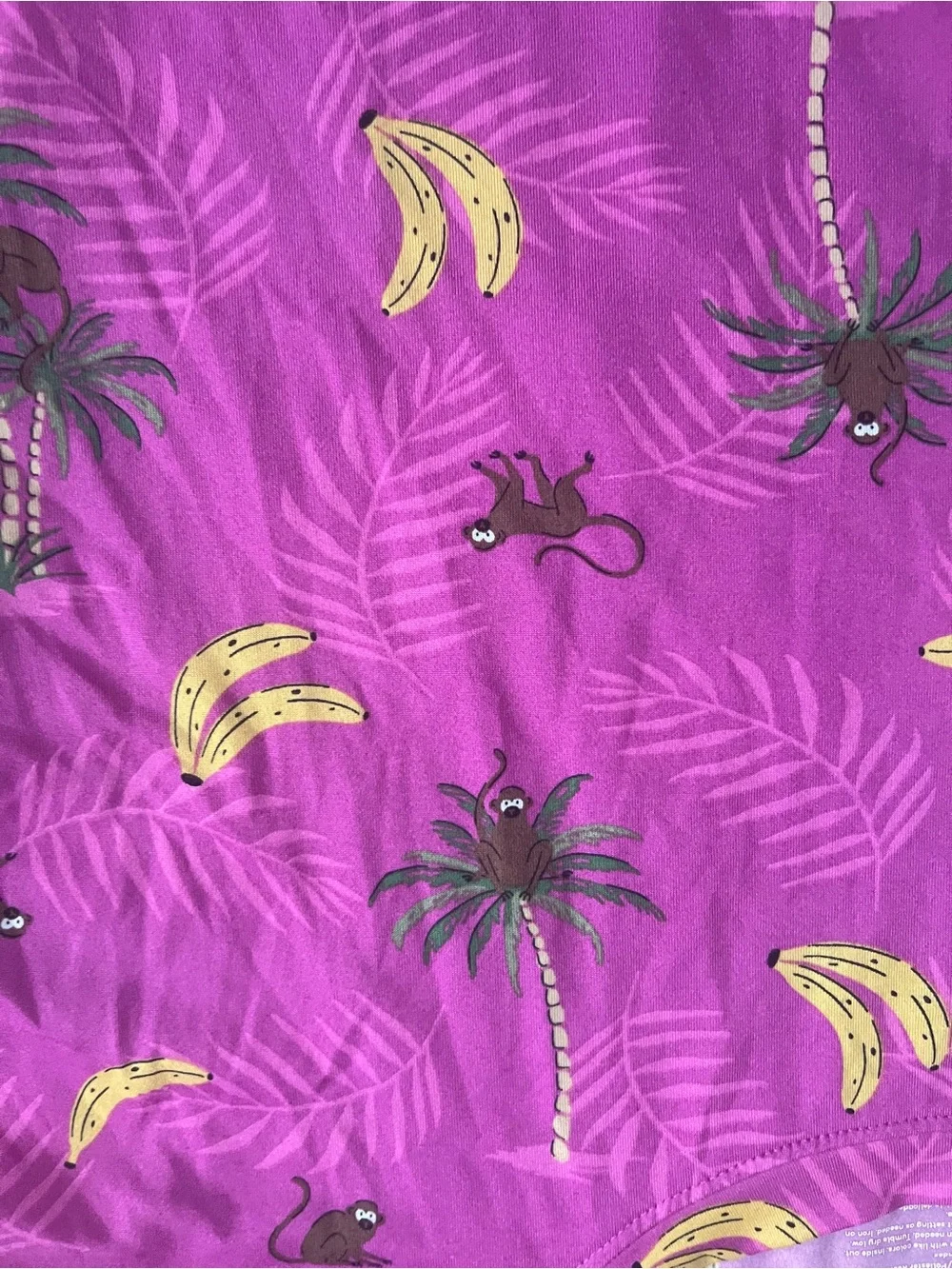 Women Hot pink Monkey Pajamas